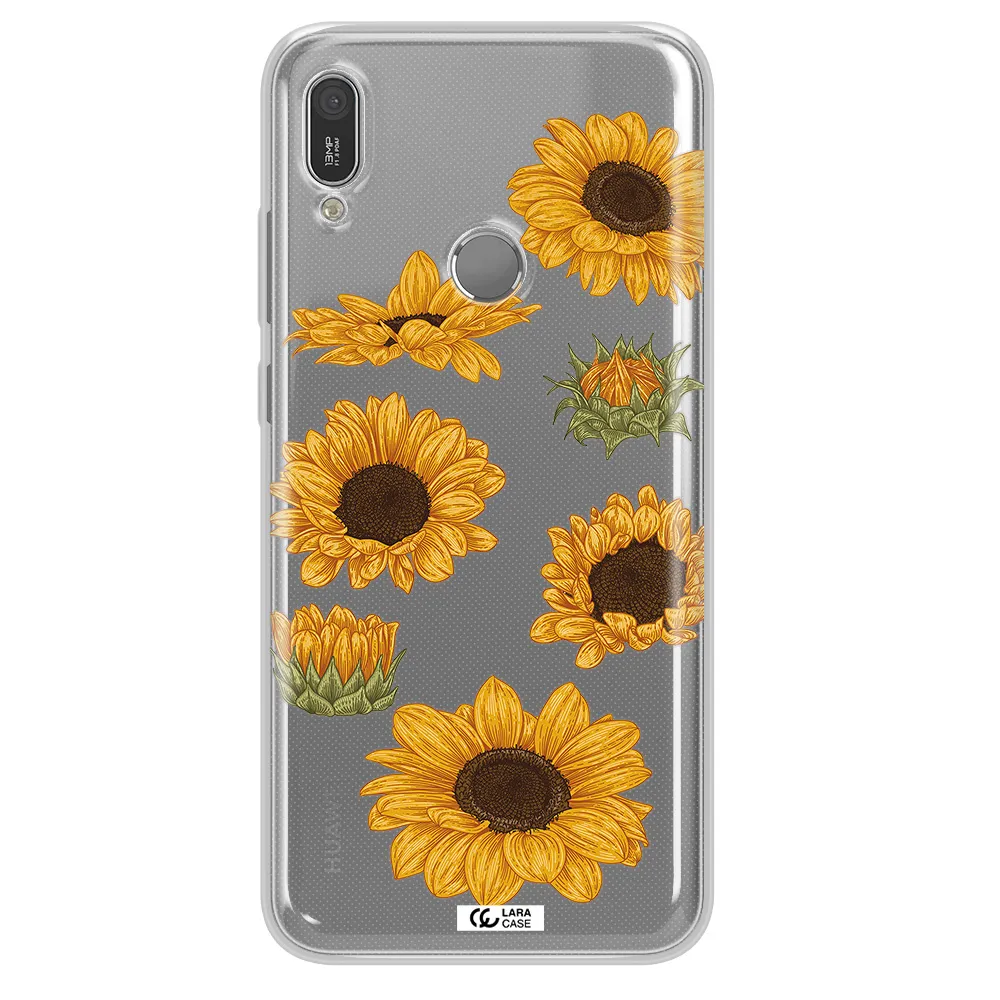 Sunflower Huawei Y6 2019 Clear TPU Case