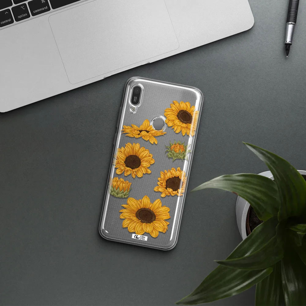 Sunflower Huawei Y6 2019 Clear TPU Case