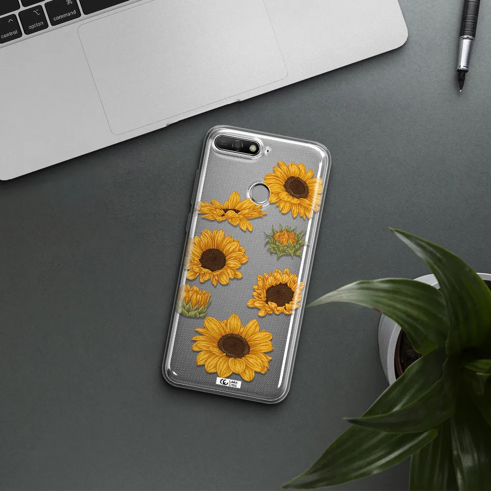 Sunflower Huawei Y6 Prime 2018 Clear TPU Case