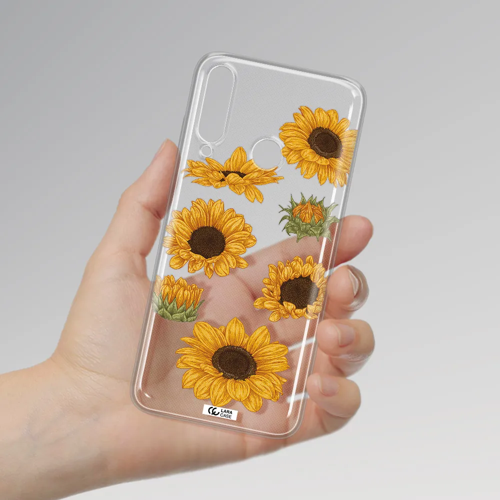 Sunflower Huawei Y6P Clear TPU Case