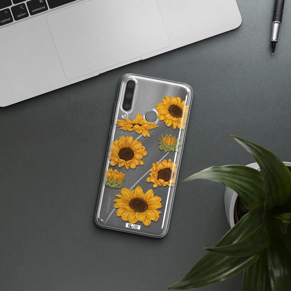 Sunflower Huawei Y6P Clear TPU Case