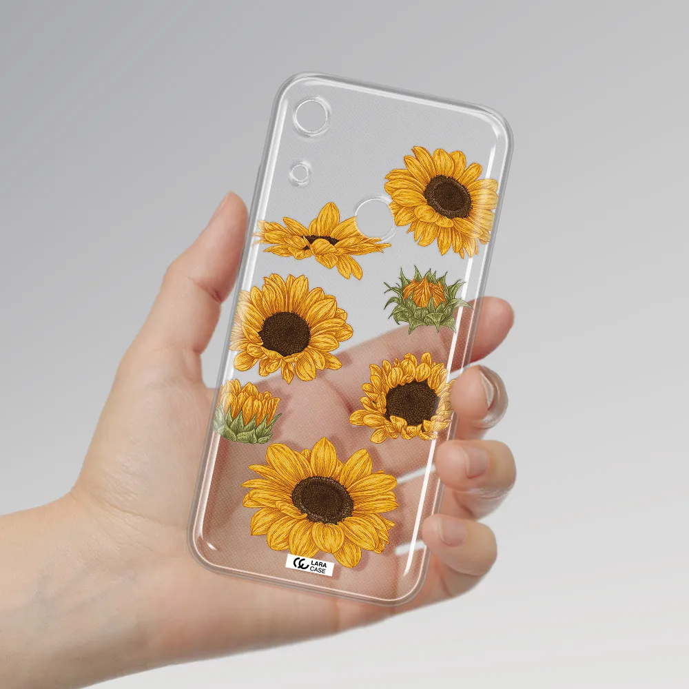Sunflower Huawei Y6S Clear TPU Case
