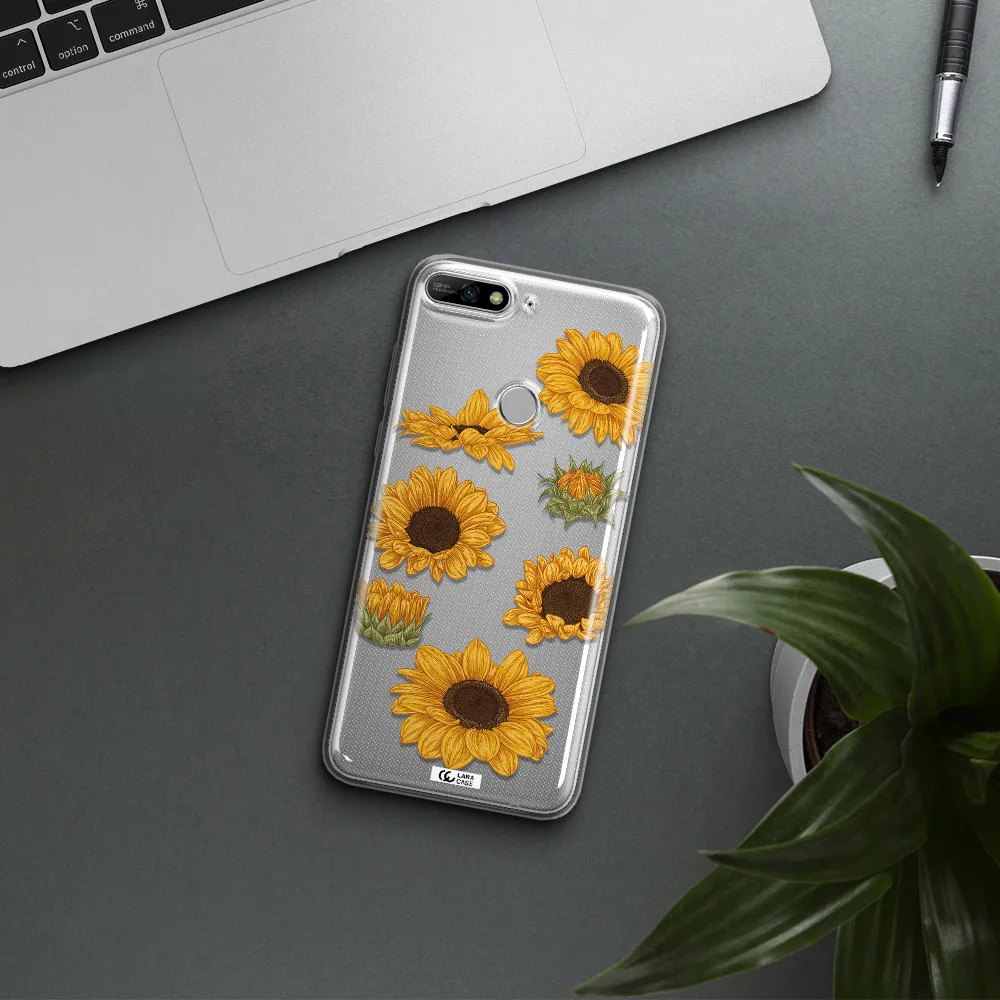 Sunflower Huawei Y7 2018 Clear TPU Case