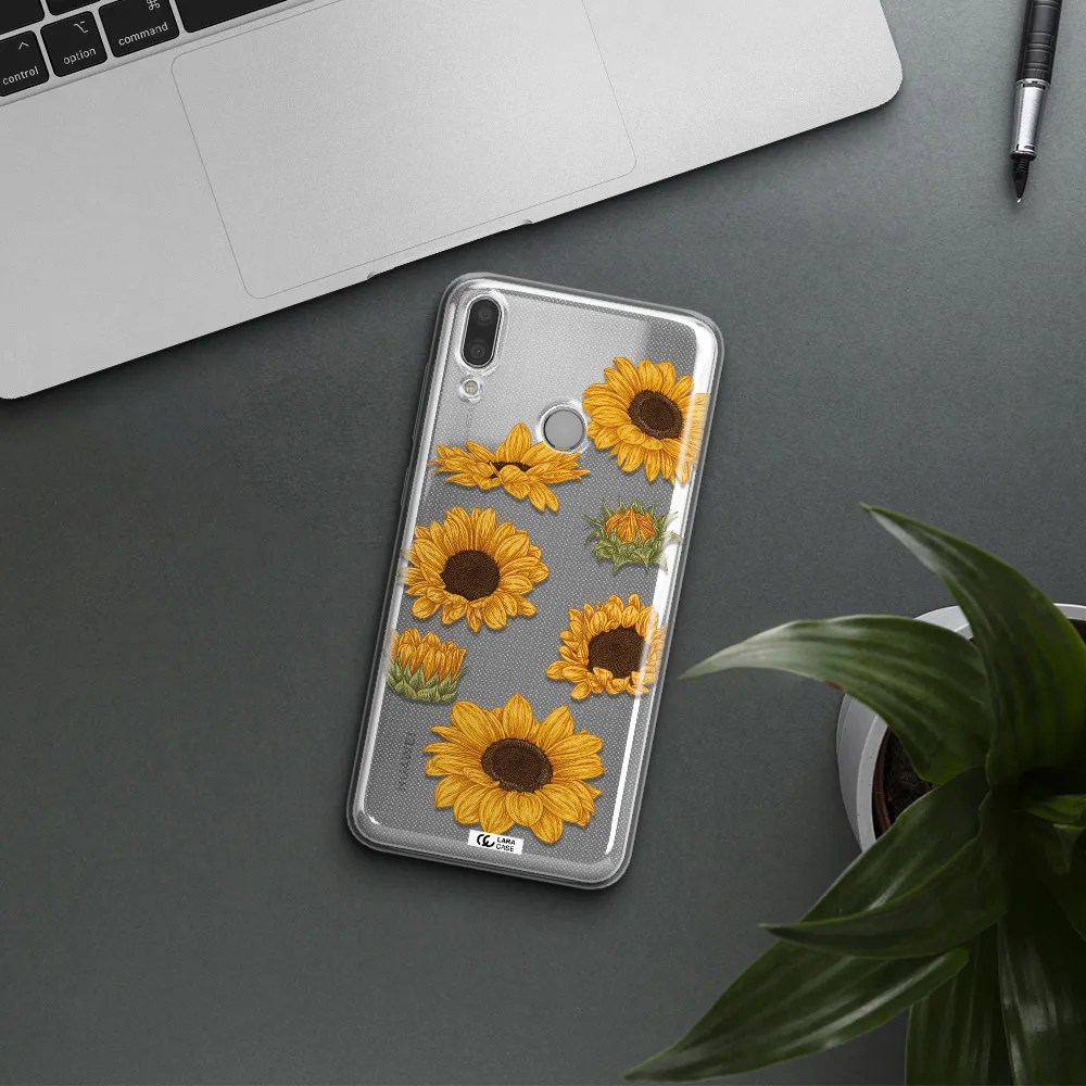 Sunflower Huawei Y7 2019 Clear TPU Case
