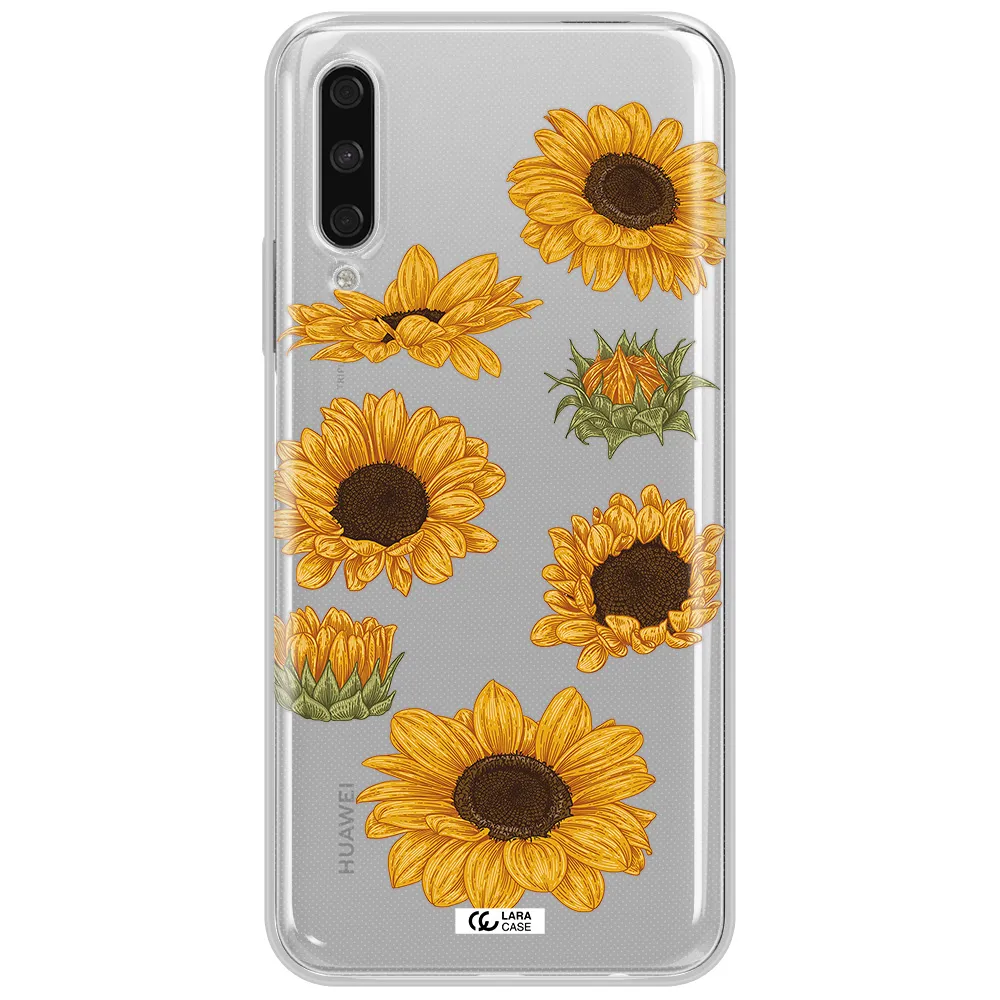 Sunflower Huawei Y9S Clear Tpu Case