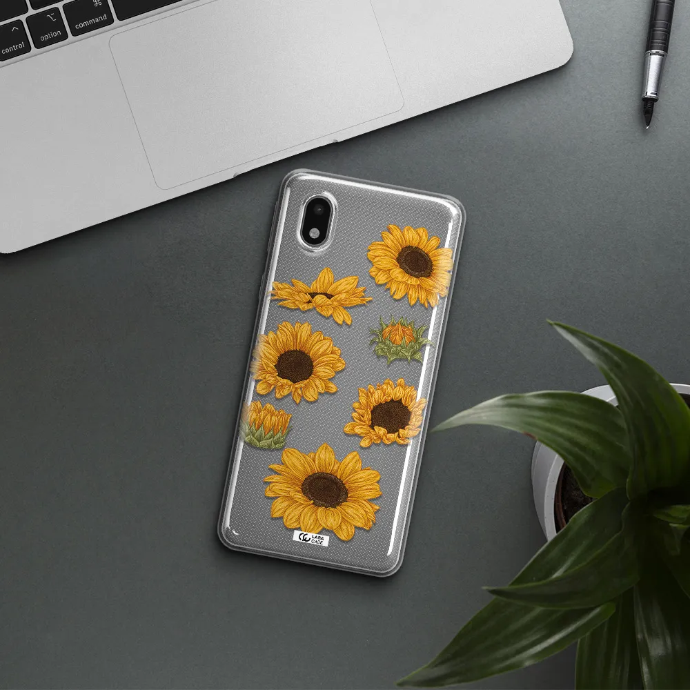 Sunflower Samsung A01 Core Clear Tpu Case