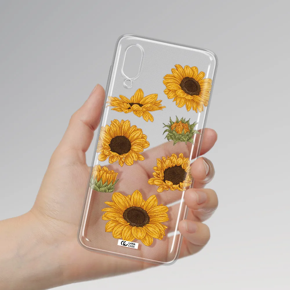 Sunflower Samsung A02 Clear TPU Case