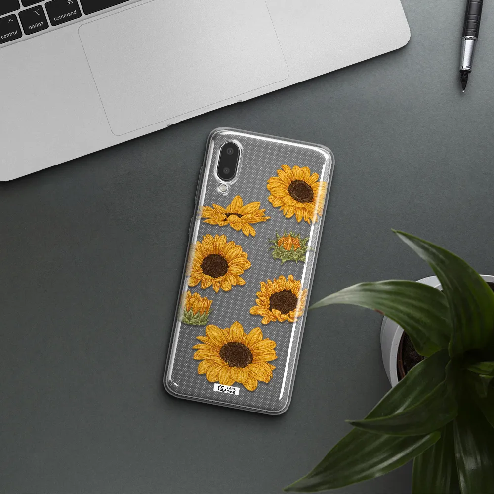 Sunflower Samsung A02 Clear TPU Case