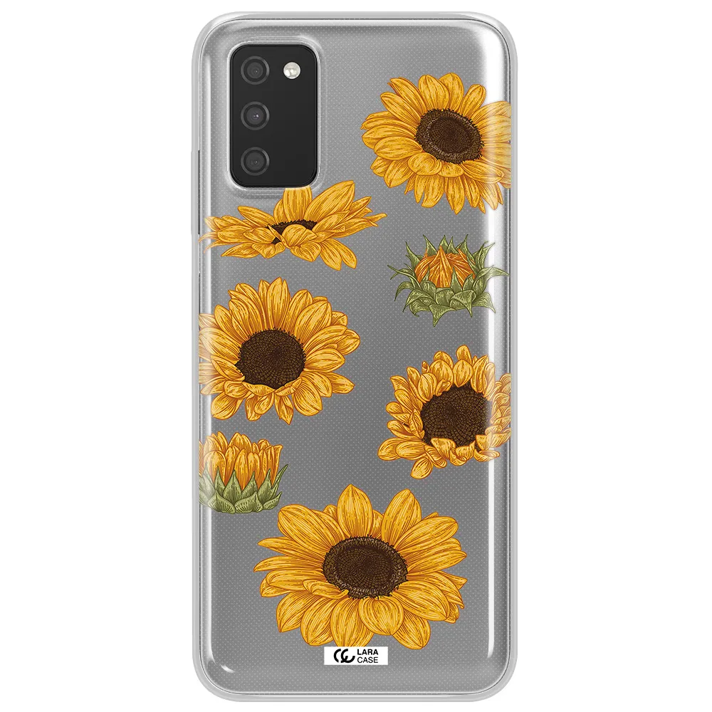 Sunflower Samsung A03S Clear TPU Case