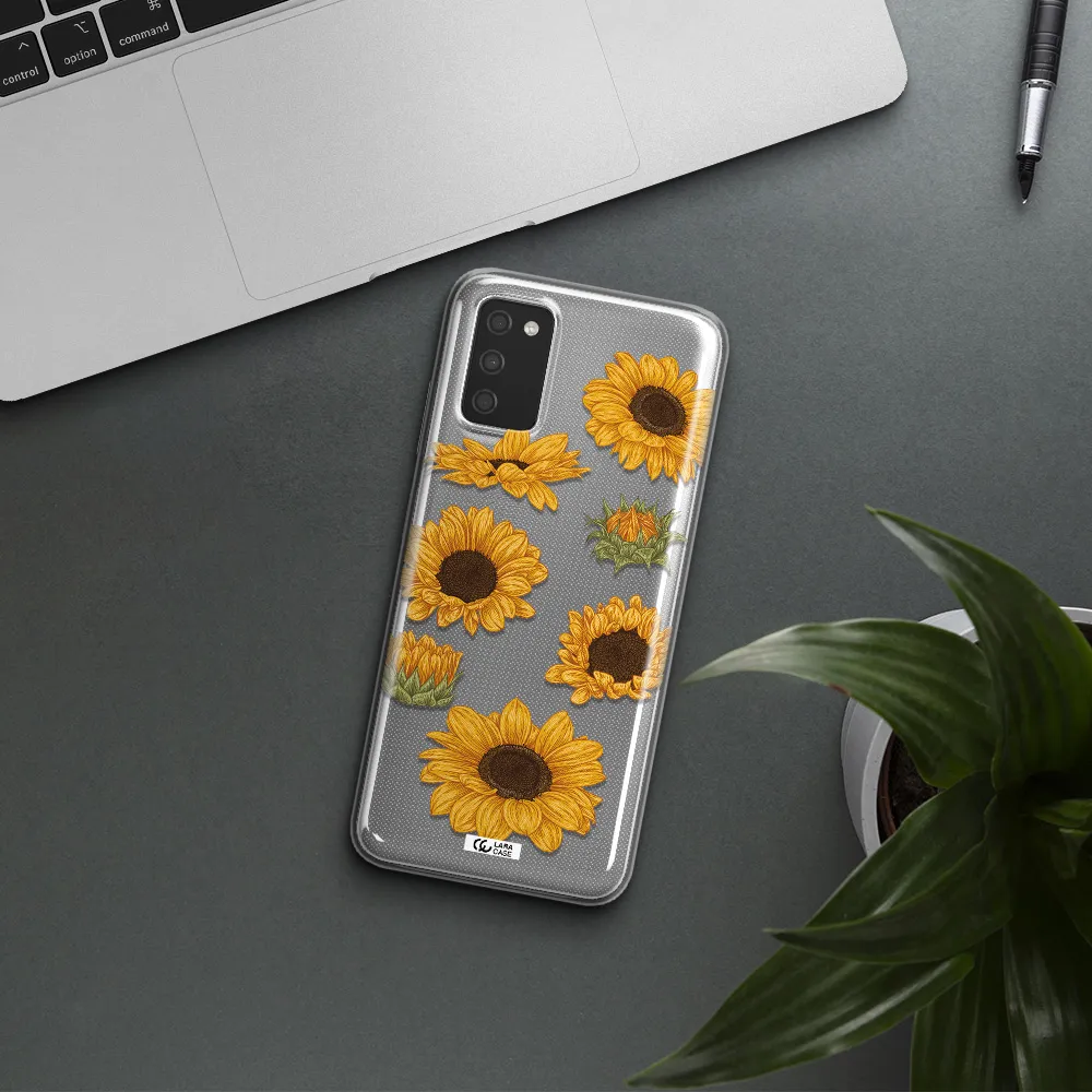 Sunflower Samsung A03S Clear TPU Case