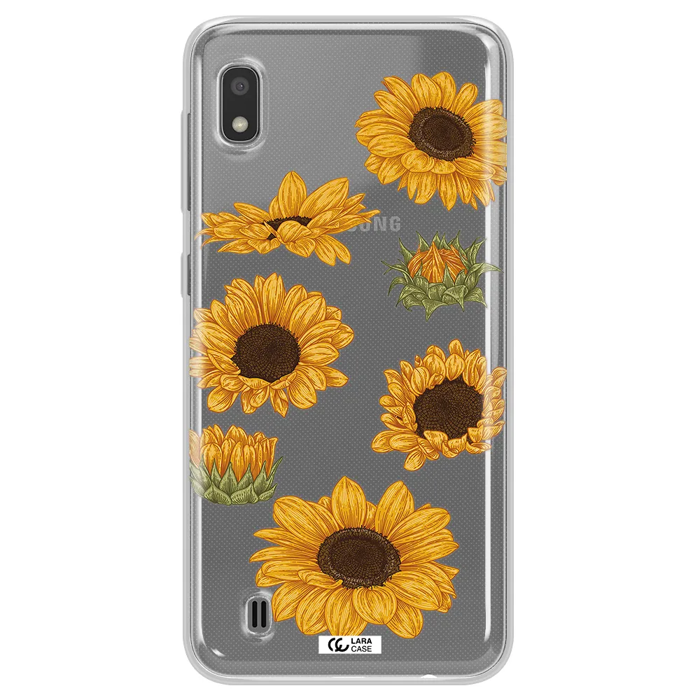 Sunflower Samsung A10 Clear TPU Case