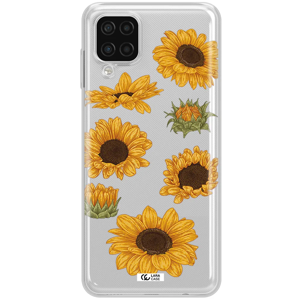 Sunflower Samsung A12 4g Clear TPU Case
