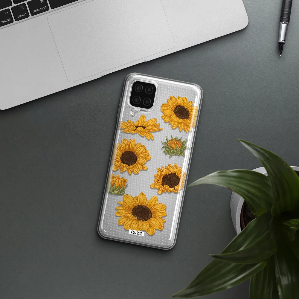 Sunflower Samsung A12 4g Clear TPU Case