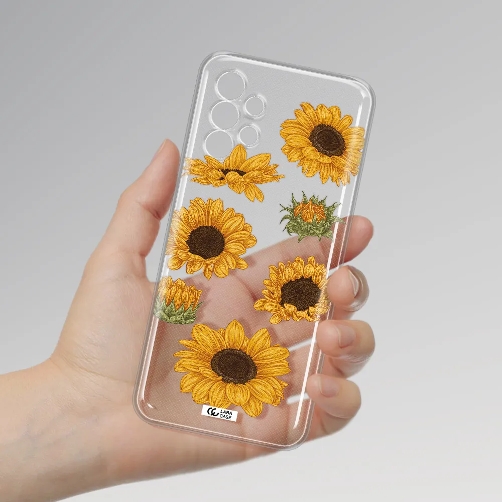Sunflower Samsung A13 4g Clear TPU Case