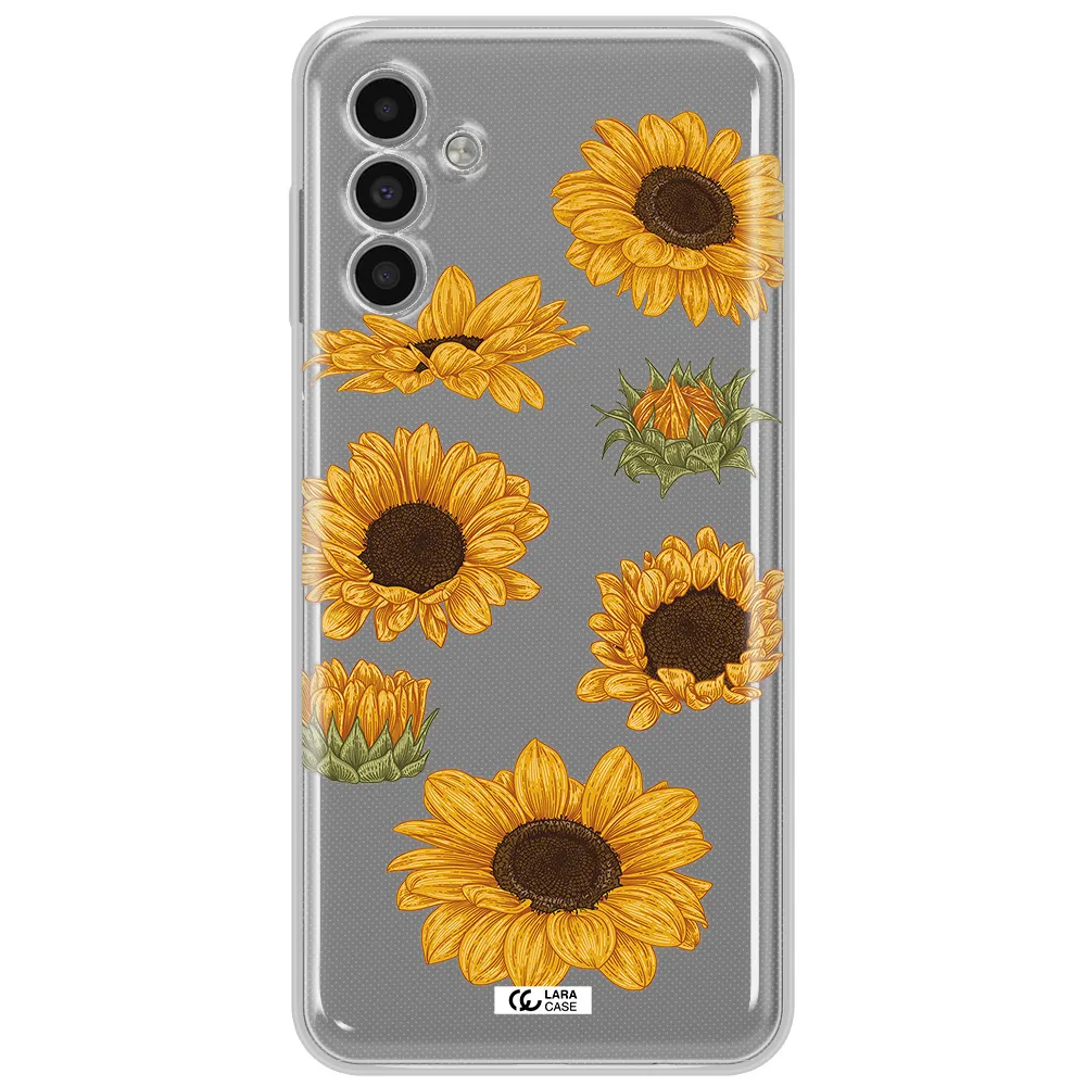 Sunflower Samsung A13 5G Clear Tpu Case