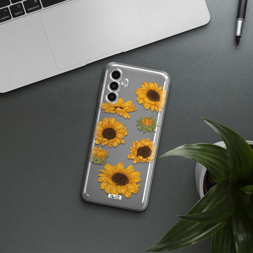 Sunflower Samsung A13 5G Clear Tpu Case