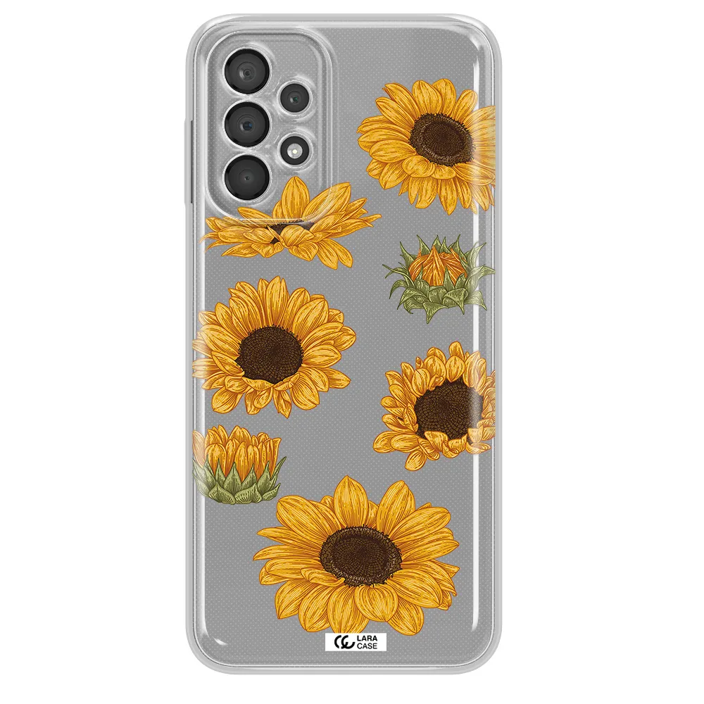 Sunflower Samsung A23 5G Clear Tpu Case