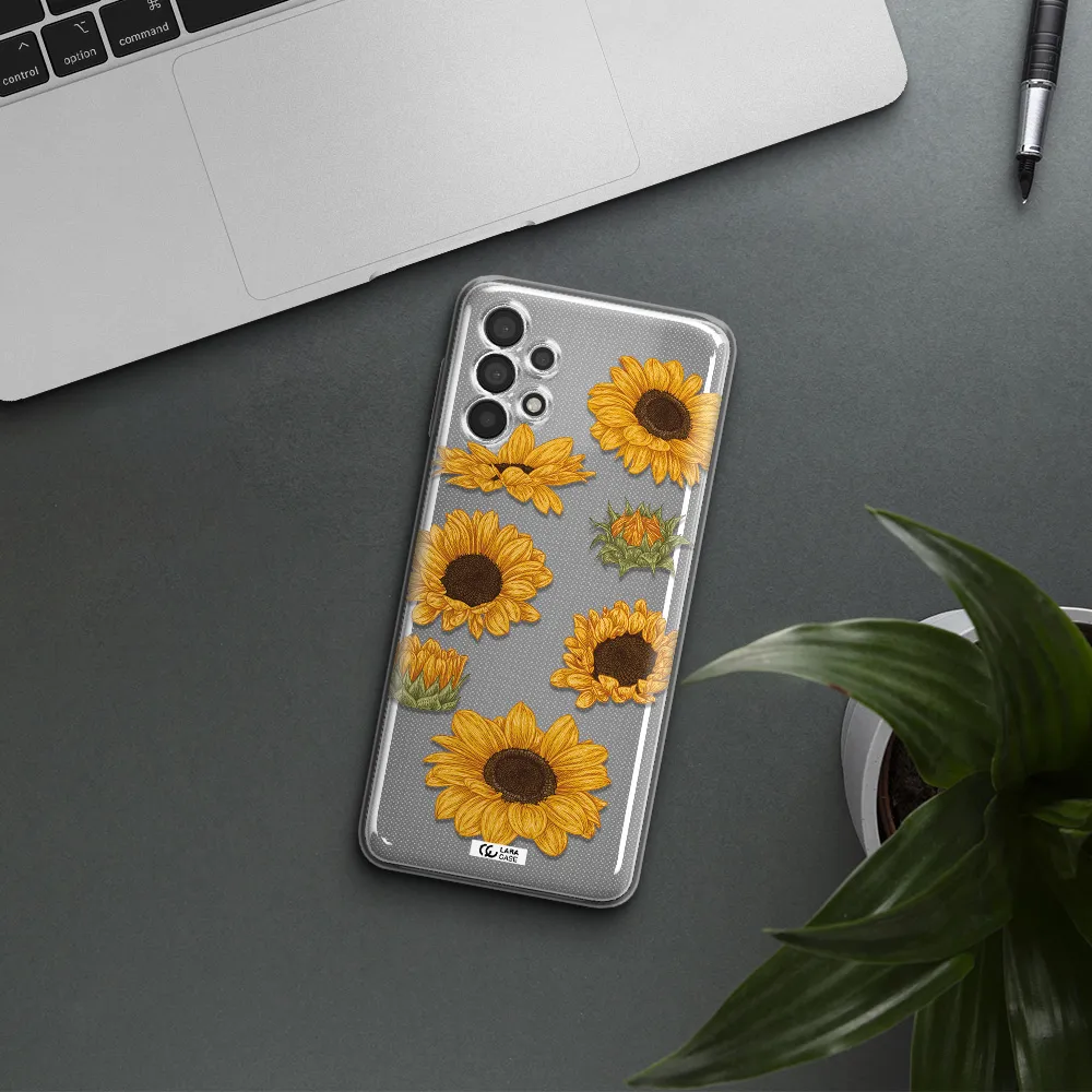 Sunflower Samsung A32 4G Clear Tpu Case
