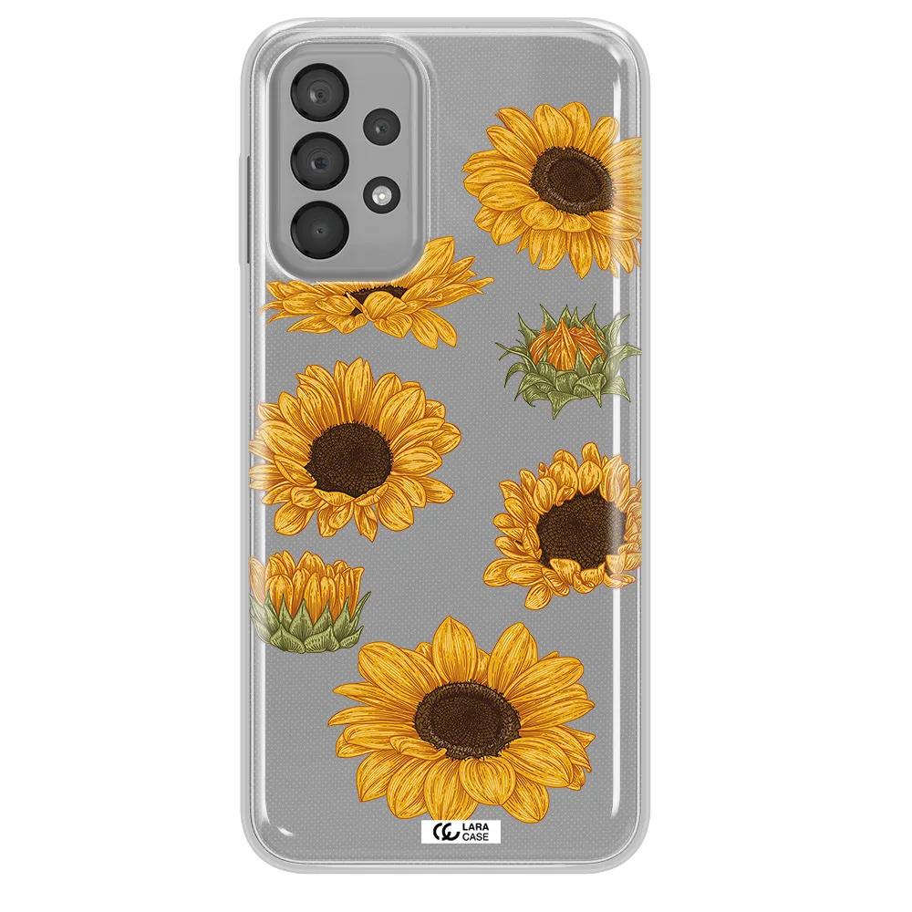 Sunflower Samsung A33 Clear TPU Case