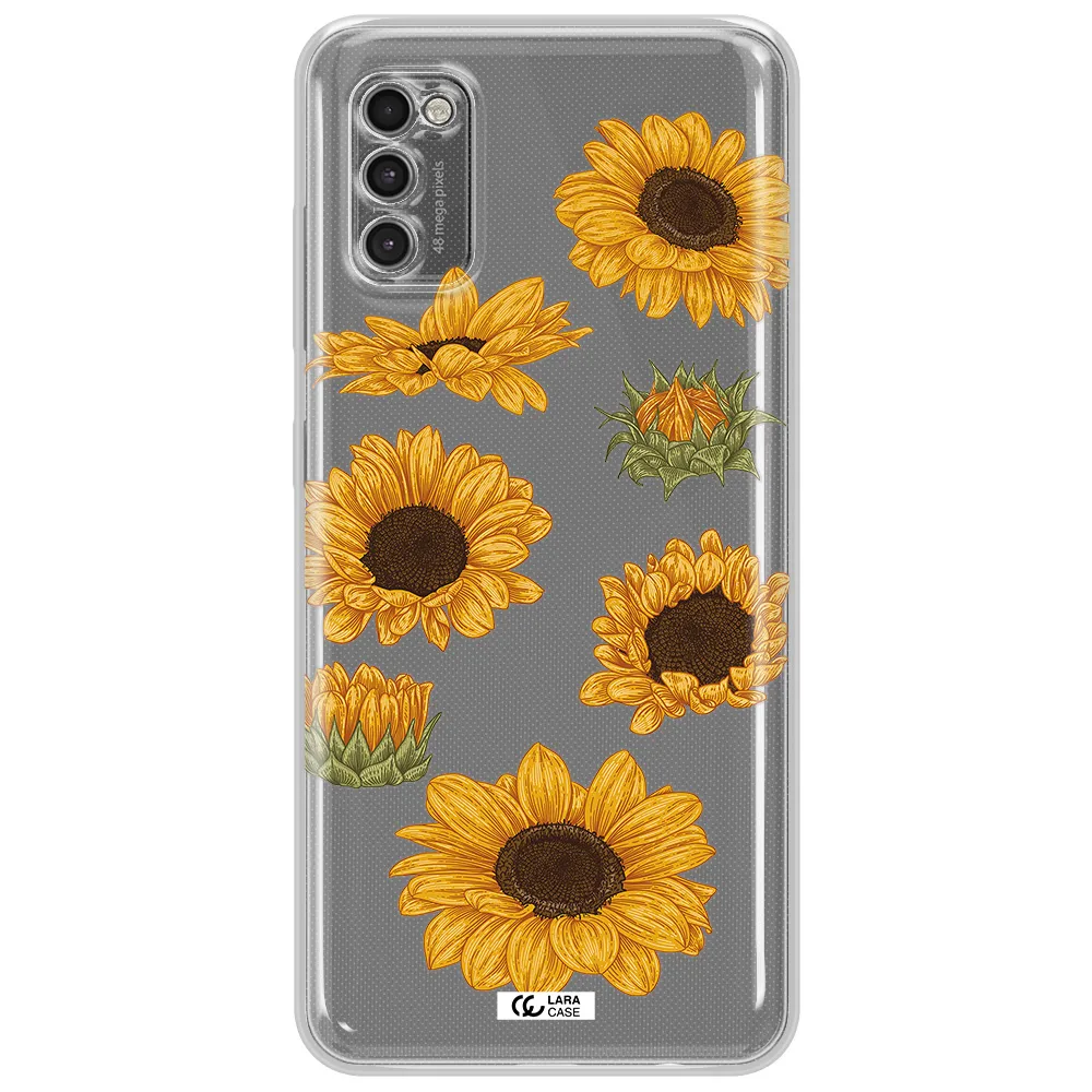 Sunflower Samsung A41 Clear Tpu Case