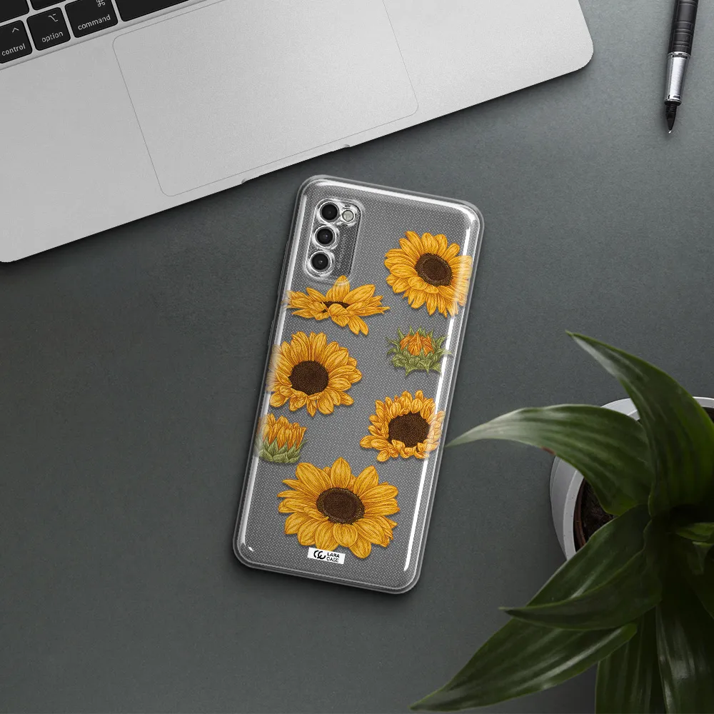 Sunflower Samsung A41 Clear Tpu Case