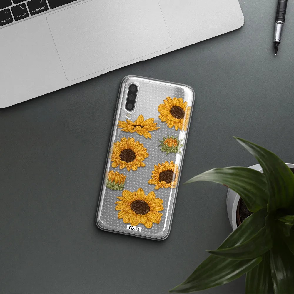 Sunflower Samsung A50 Clear TPU Case