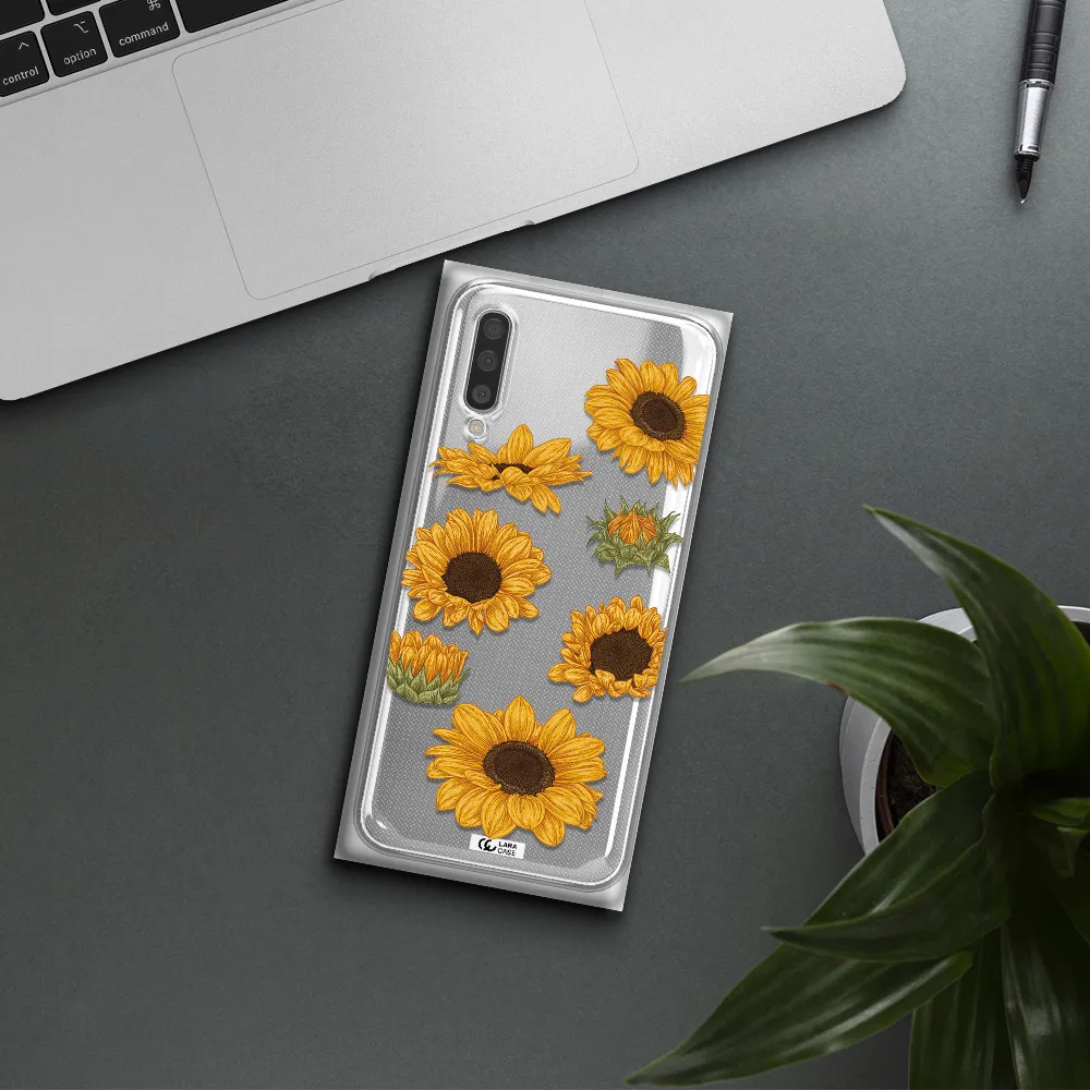 Sunflower Samsung A50S Clear Tpu Case