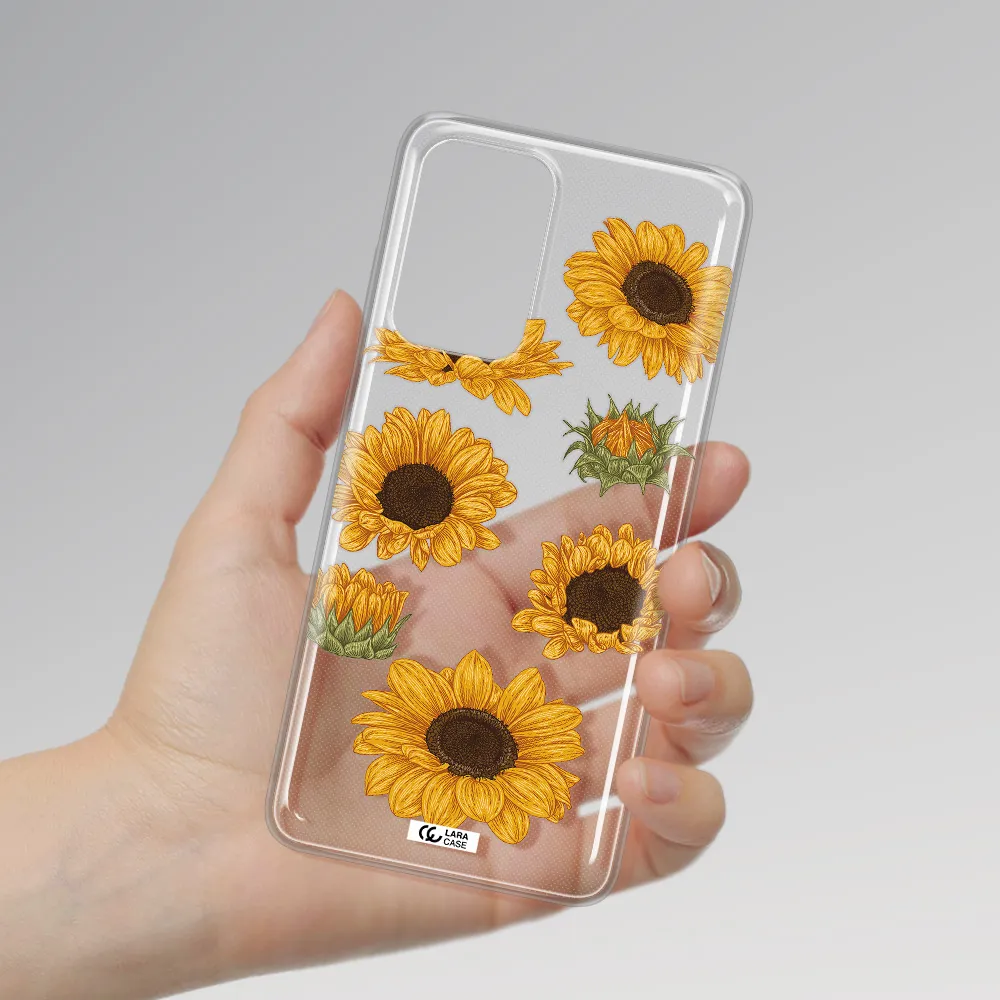 Sunflower Samsung A52 Clear TPU Case