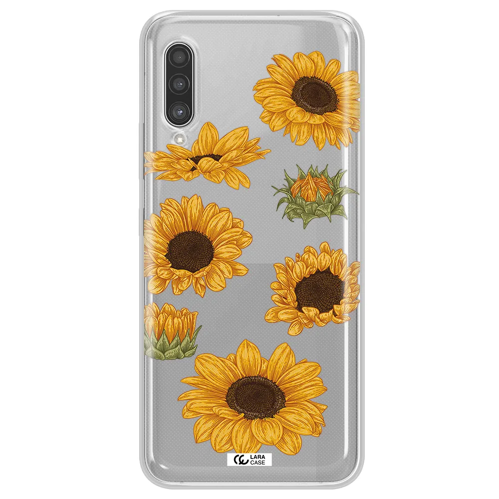 Sunflower Samsung A90 Clear TPU Case