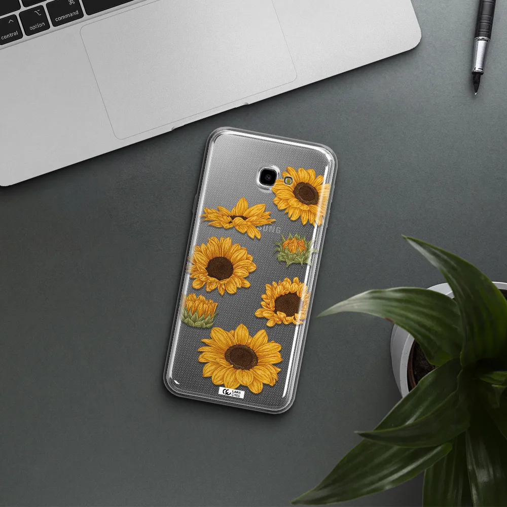 Sunflower Samsung J4 Plus Clear TPU Case