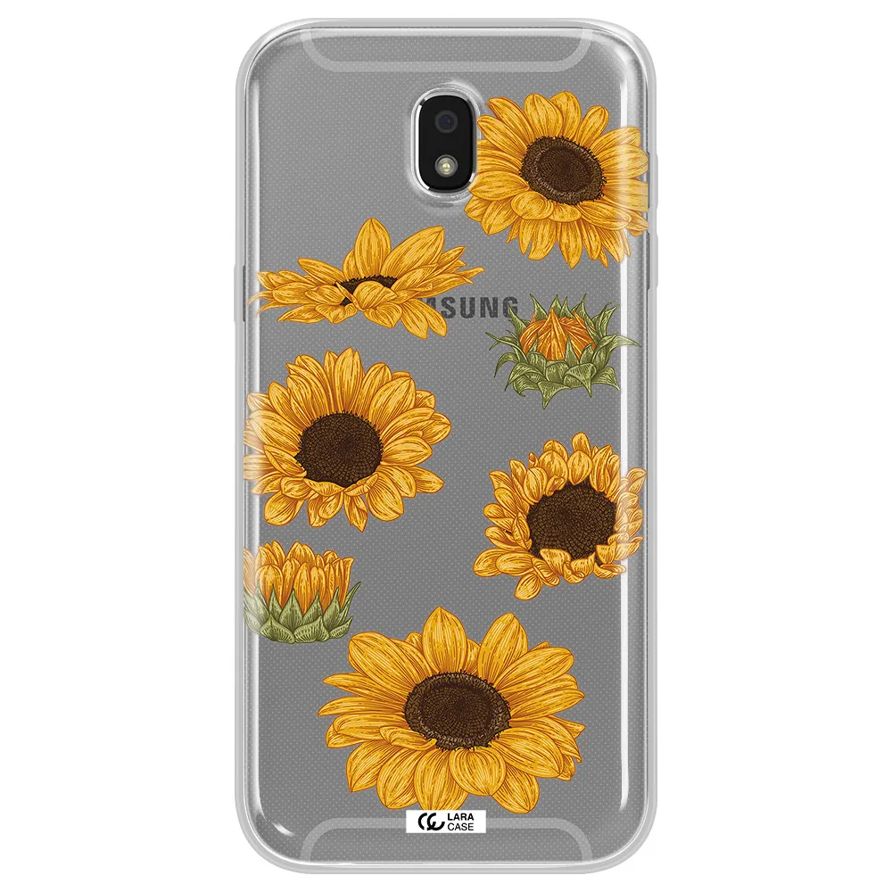 Sunflower Samsung J5 2017 Clear TPU Case