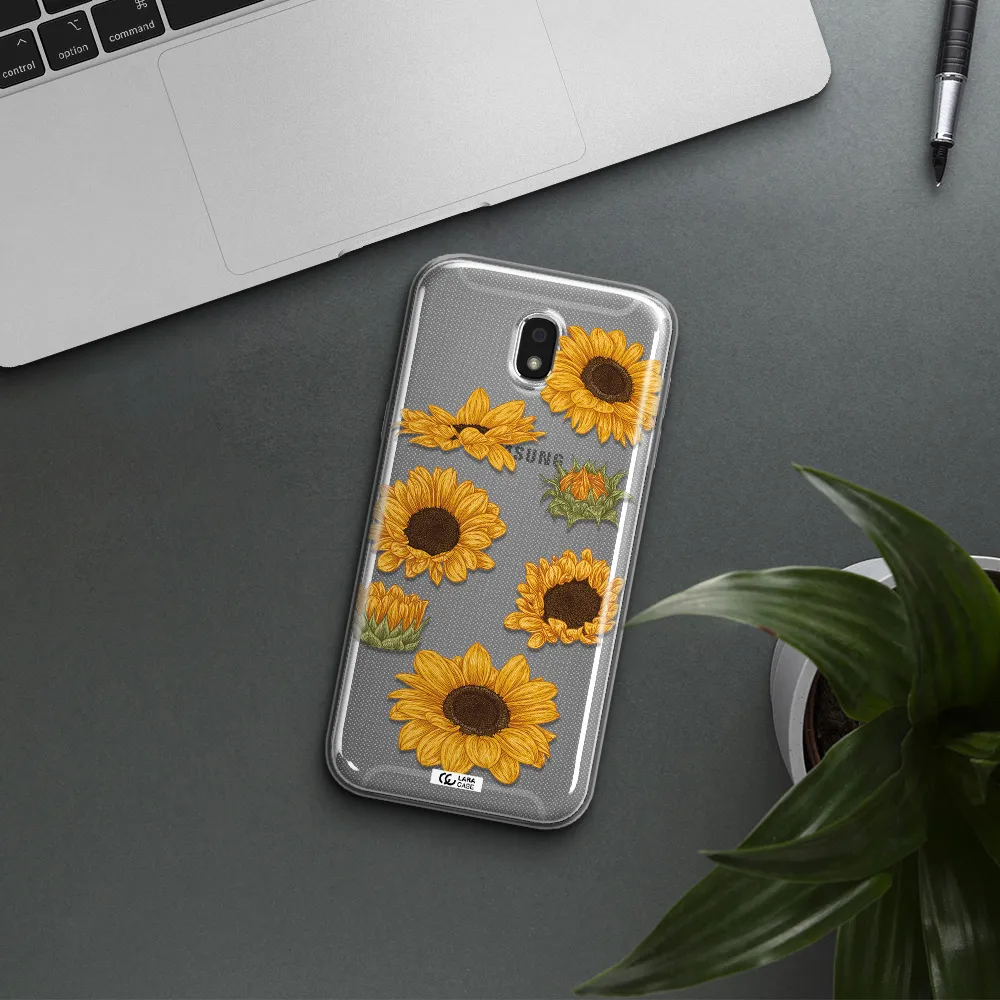 Sunflower Samsung J5 2017 Clear TPU Case