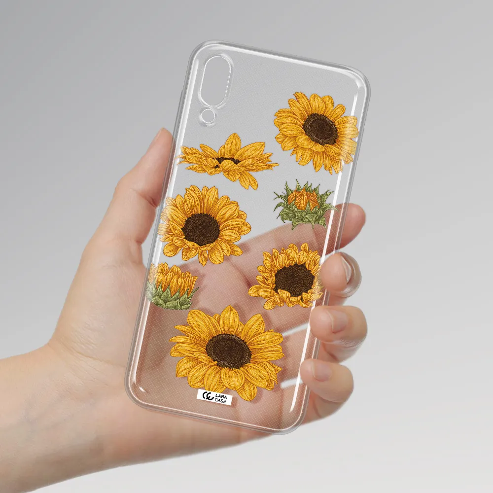 Sunflower Samsung M10 Clear TPU Case