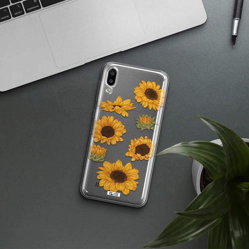 Sunflower Samsung M10 Clear TPU Case