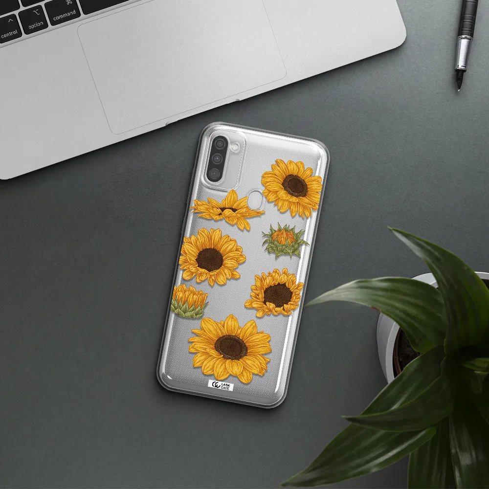 Sunflower Samsung M11 Clear TPU Case