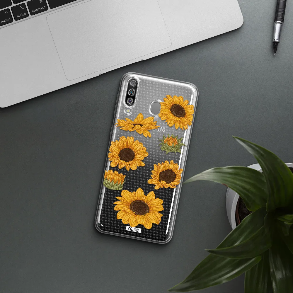 Sunflower Samsung M30 Clear TPU Case