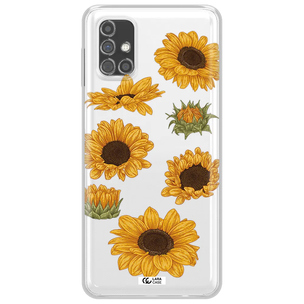 Sunflower Samsung M31S Clear TPU Case
