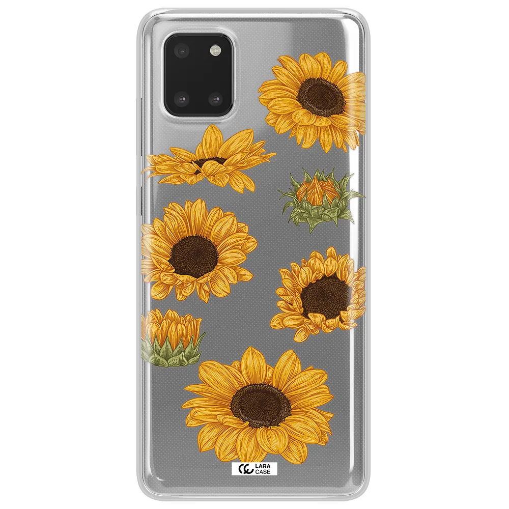 Sunflower Samsung Note 10 Lite Clear TPU Case