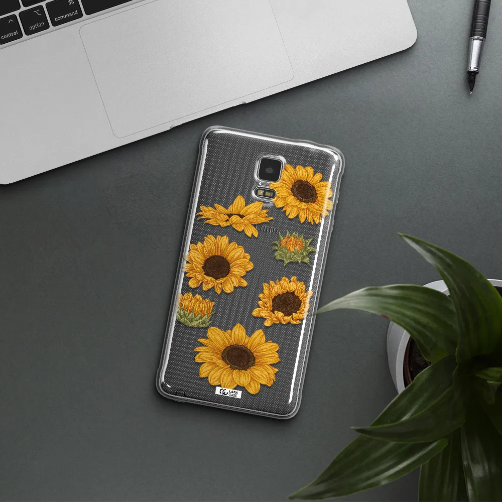 Sunflower Samsung Note 4 Clear TPU Case