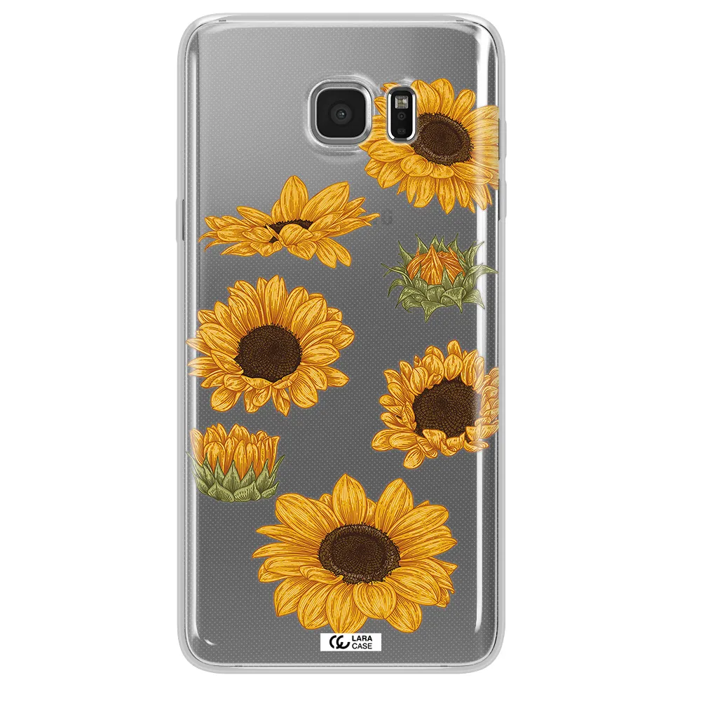 Sunflower Samsung Note 5 Clear TPU Case