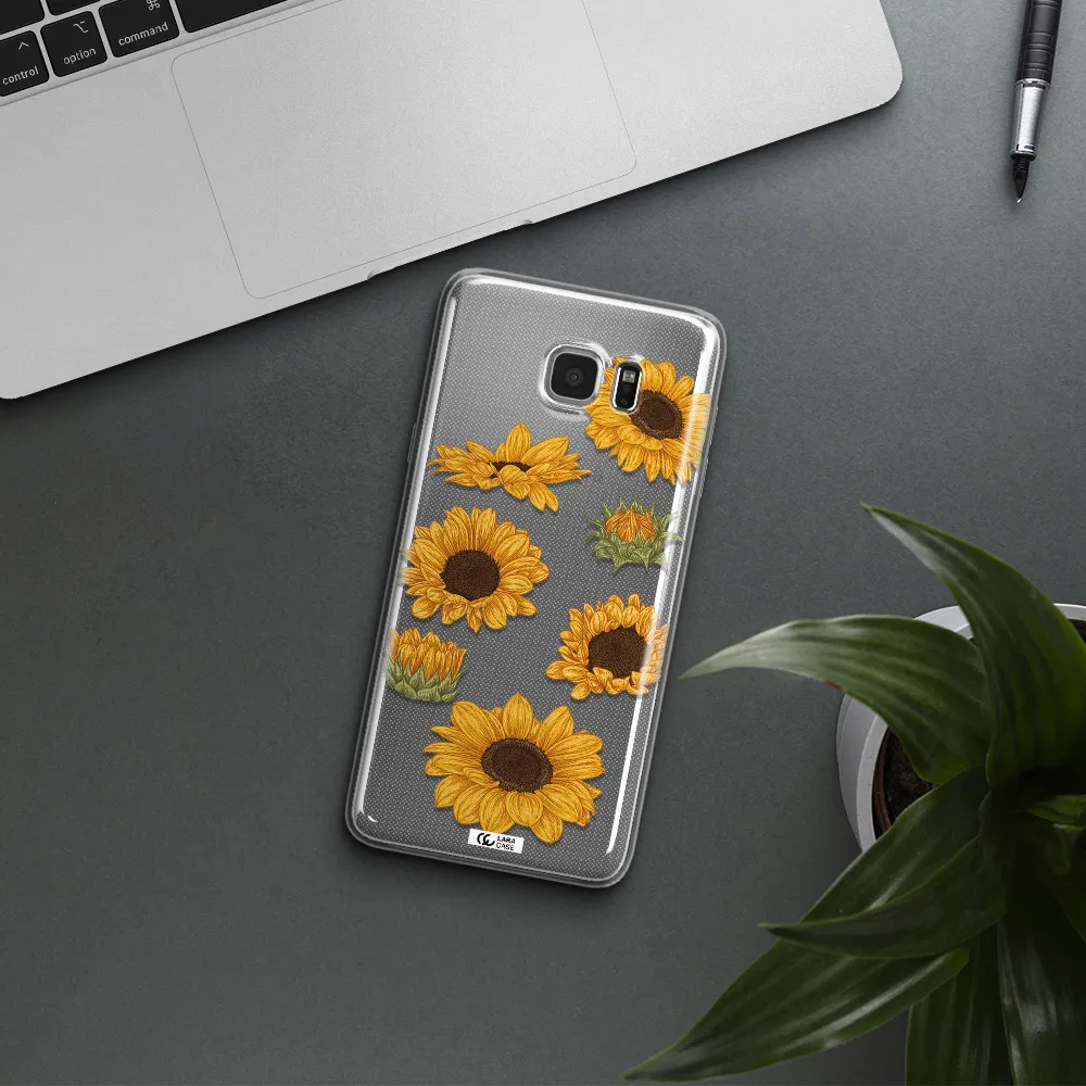 Sunflower Samsung Note 5 Clear TPU Case