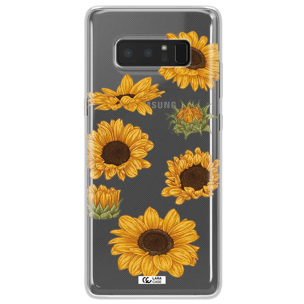 Sunflower Samsung Note 8 Clear TPU Case