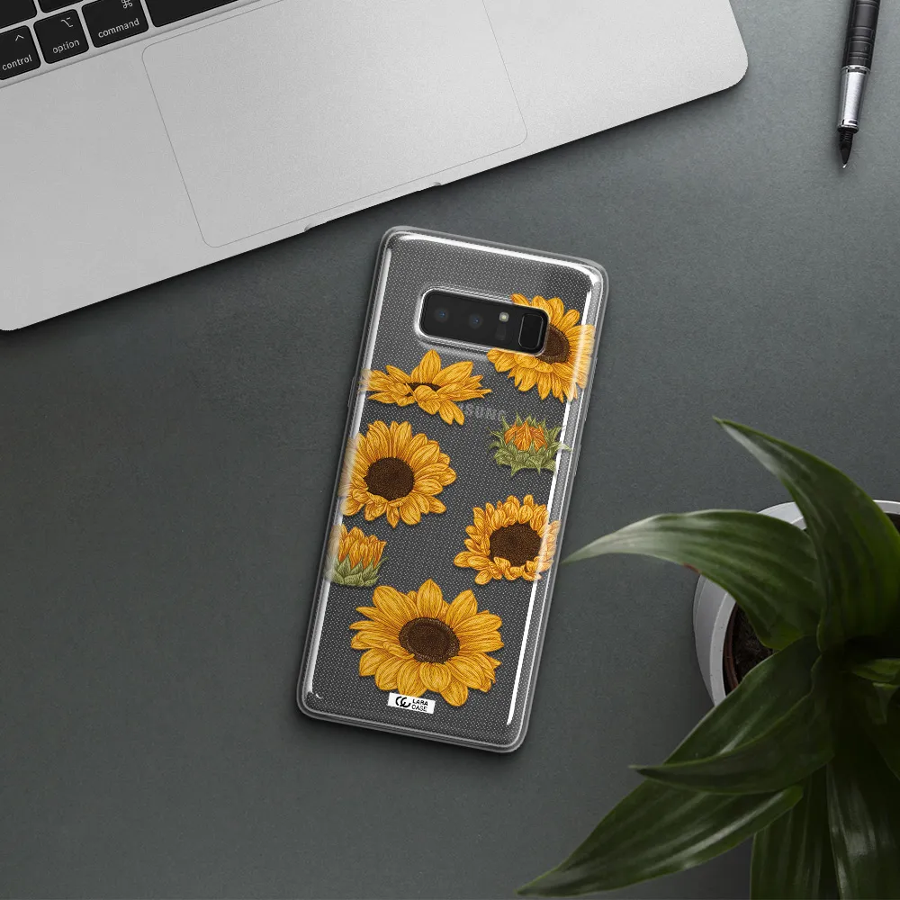 Sunflower Samsung Note 8 Clear TPU Case