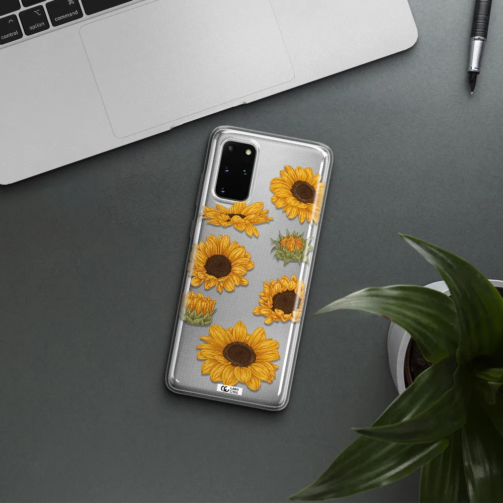 Sunflower Samsung S 20 Plus Clear TPU Case