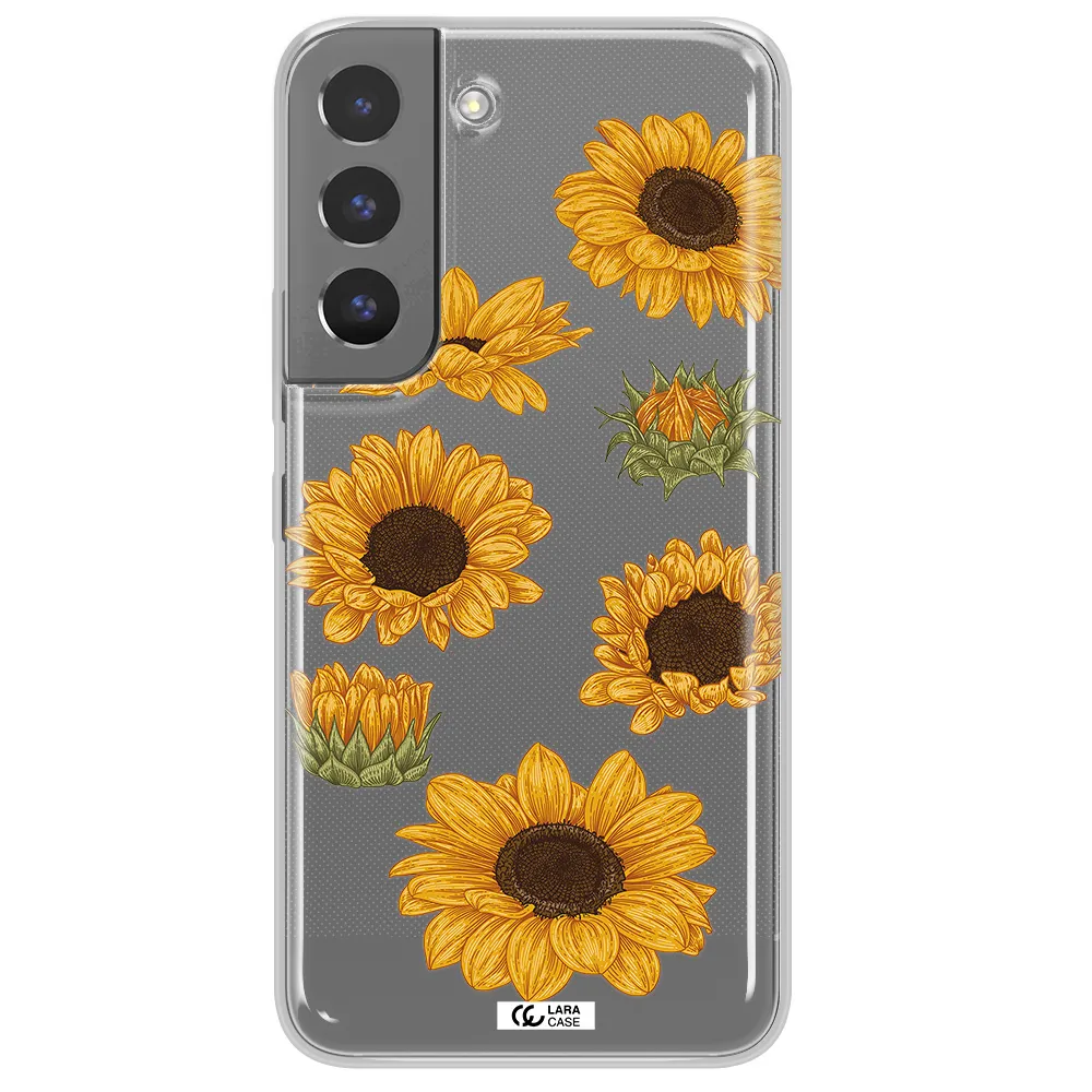 Sunflower Samsung S 22 Clear TPU Case
