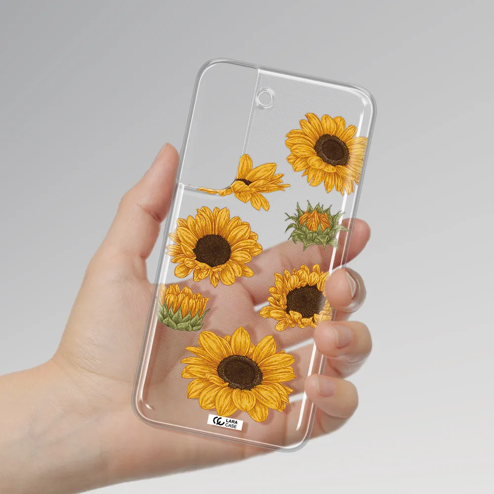Sunflower Samsung S 22 Plus Clear TPU Case