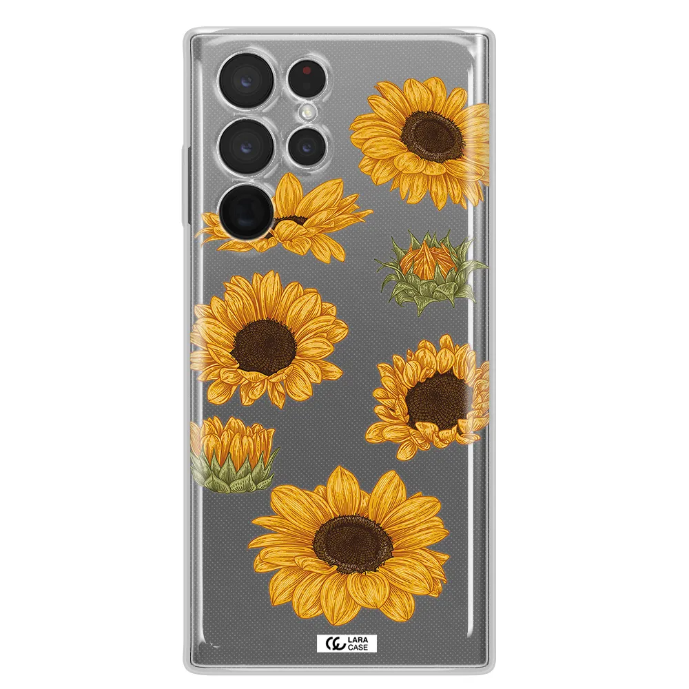 Sunflower Samsung S 22 Ultra Clear TPU Case