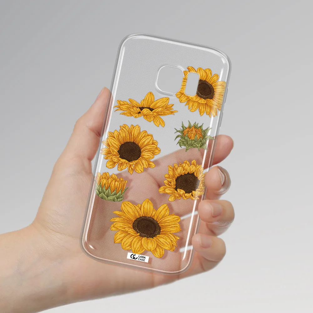 Sunflower Samsung S 7 Clear TPU Case