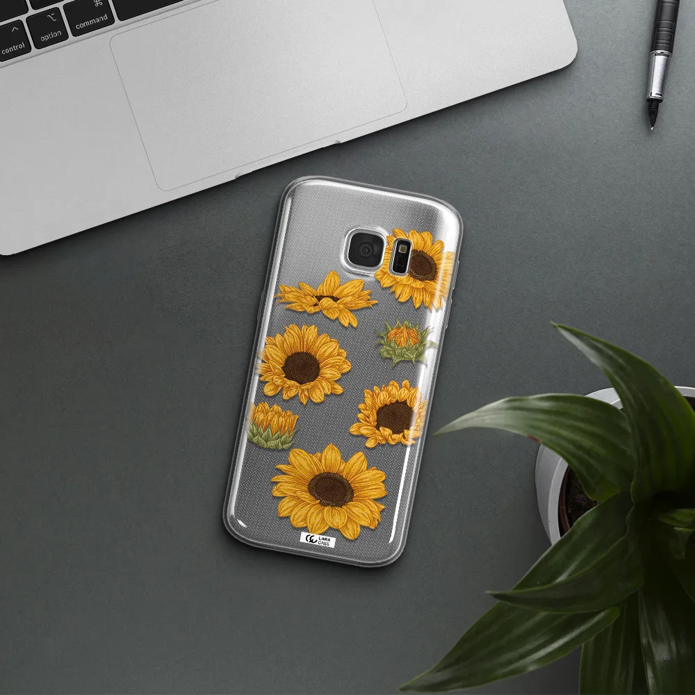 Sunflower Samsung S 7 Clear TPU Case