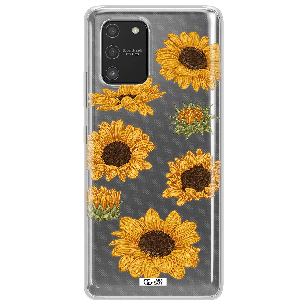 Sunflower Samsung S10 Lite Clear TPU Case